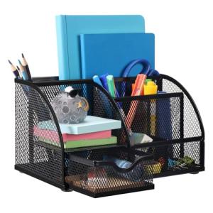 Comix 7‑Compartment Mesh Pen Pencil Holder