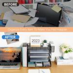 Gugsey 5‑Tray Mesh File Drawer Organizer