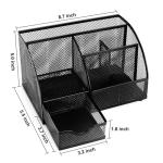 Comix 7‑Compartment Mesh Pen Pencil Holder