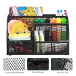 Comix 7‑Compartment Mesh Pen Pencil Holder