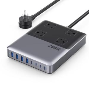 12‑in‑1 200W GaN USB‑C Power Strip