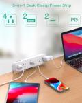 PD30W Clamp Power Strip 4Outlets 4USB