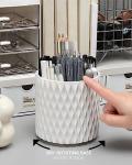 Lebenrich 5‑Slot Rotating Pen Organizer White