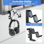 KDD 5‑in‑1 Rotating Controller & Headphone Stand