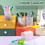 Weekgrat 30‑Pack Transparent Matte Pen Cups