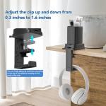 KDD 3‑in‑1 Clamp‑On Headphone & Pen Holder