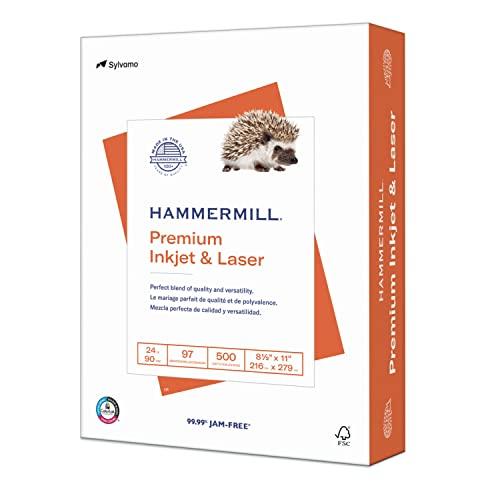 Hammermill 24 lb Premium Inkjet & Laser Paper with ColorLok Technology