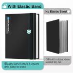 Sooez Pocket Binder with Sleeves & Band