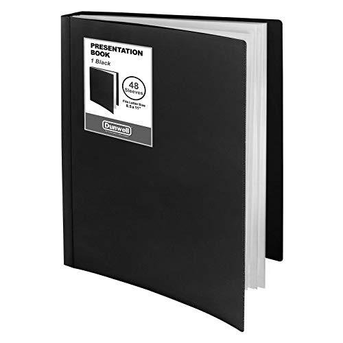 Dunwell 48 Pocket presentation binder with customizable spine