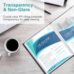 Sooez Pocket Binder with Sleeves & Band