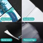 Sooez Pocket Binder with Sleeves & Band