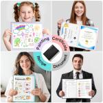 Sooez Pocket Binder with Sleeves & Band