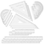 Geometry Ruler & Protractor Set