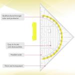 PEOVLVN Triangle Ruler Set