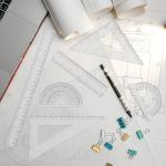 Geometry Ruler & Protractor Set