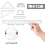 Geometry Ruler & Protractor Set