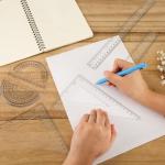 Geometry Ruler & Protractor Set