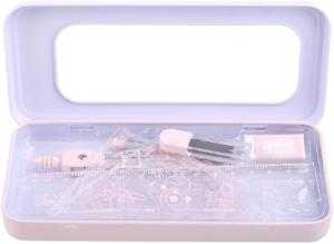 Pink Compass Protractor Set