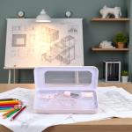 Pink Compass Protractor Set