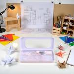 Pink Compass Protractor Set