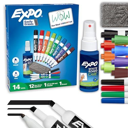 EXPO 14-count dry erase marker kit with fine and chisel tips