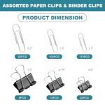 Assorted Binder & Clip Set