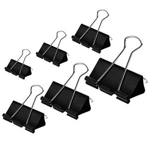 DSTELIN: 100 pc Mixed-Size Binder Clips