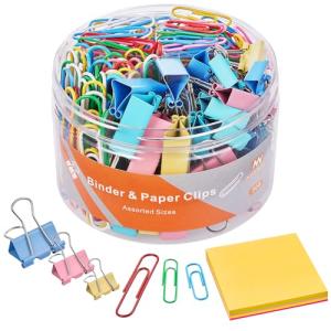NEEWAY: 300 pc Paper & Binder Clip Set
