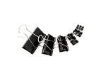DSTELIN: 100 pc Mixed-Size Binder Clips
