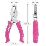 AEFFNOC: 6‑Sheet ¼″ Hole Punch, Soft Grip