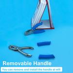 Handheld: ¼″ Hole Punch, Blue Soft‑Grip