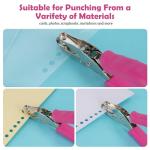 AEFFNOC: 6‑Sheet ¼″ Hole Punch, Soft Grip