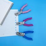 Handheld: ¼″ Hole Punch, Blue Soft‑Grip