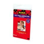 Scotch: 5 ct 4.3×6.3″ Self‑Sealing Laminating
