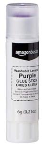 AmazonBasics: 4‑Pack 0.21 oz Purple Glue Sticks