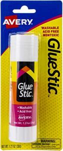 Avery White Washable Glue Stick, 1.27 oz, Single