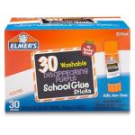 Elmer’s Disappearing Purple Glue Sticks, Washable, 7 g × 30