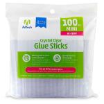 AdTech Mini Hot Glue Sticks, 4″ Clear, 100 ct