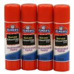 Elmer’s Disappearing Purple Glue Sticks, .24 oz × 4
