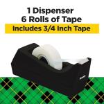 Scotch Magic Tape 6 Rolls + Desktop Dispenser