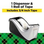 Scotch Desktop Tape Dispenser, Silvertech