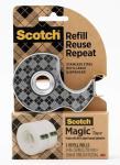 Scotch Magic Tape Stainless‑Steel Refillable Dispenser