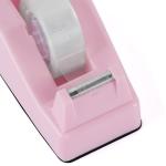 Desktop Tape Dispenser, Pink Weighted Base + 6 Rolls