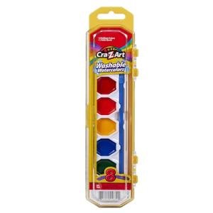 Cra‑Z‑Art 8-Color Washable Watercolors + Brush