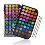 Artecho 48-Color Cake Watercolor Set + 3 Brushes