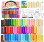 CiaraQ 50‑Color Oven‑Bake Clay Kit, 2.8 lb