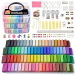 Shuttle Art 82‑Color Polymer Clay Kit + Tools