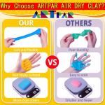 ARTPAR 90‑Color Air‑Dry Clay Kit + Sculpting Tools