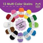 Mira 12‑Skein Acrylic Yarn Kit, 1312 yd