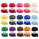 Beginner Crochet Kit – 1500 yd Yarn + 21 Hooks